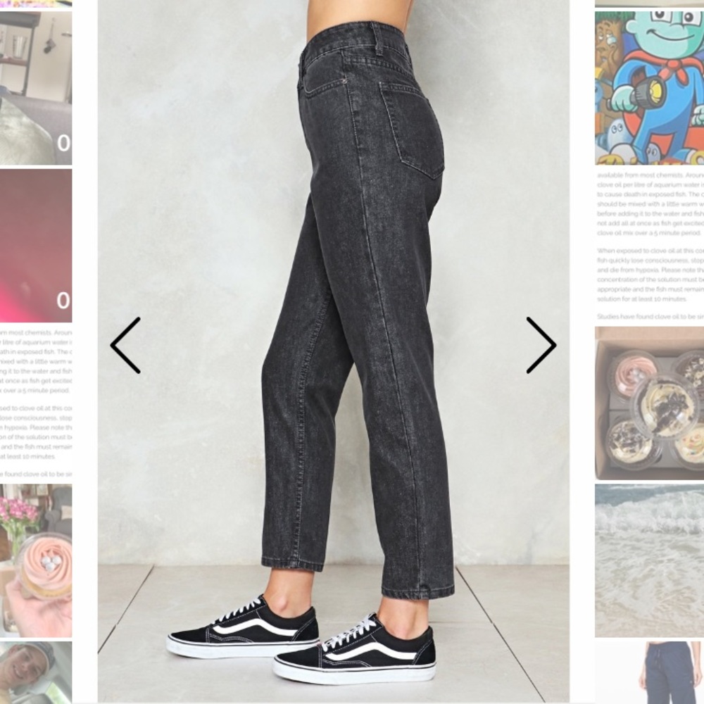 Nasty Gal Momokrom High-Waisted Mom Jeans